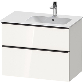 Duravit D-Neo wastafelonderkast 81x62.5x46.2cm 2 lades wit Hoogglans