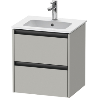 Duravit Ketho.2 wastafelonderkast 51x42x54.9cm geschikt voor 1 waskom Spaanplaat Betongrijs Mat