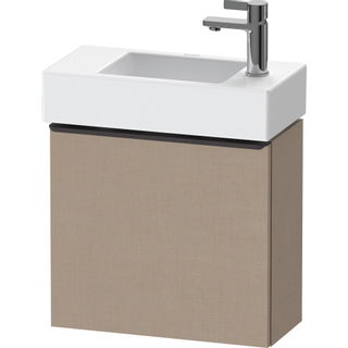 Duravit D-Neo wastafelonderkast 48.4x44x22.2cm Linksdraaiend 1 deur Linnen Mat