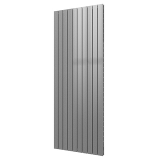 Plieger Cavallino Retto designradiator verticaal dubbel middenaansluiting 2000x754mm 2146W zilver metallic