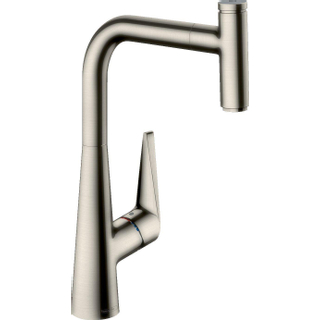 Hansgrohe Talis select s keukenkraan 280 met uittrekbare vuistdouche rvs look