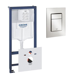 GROHE Rapid SL inbouwreservoir inclusief GROHE Skate cosmopolitan bedieningsplaat Supersteel