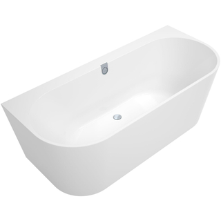 Villeroy & boch Oberon 2.0 halfvrijstaand bad 180x80cm met paneel alphine white