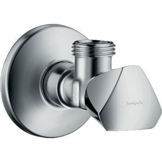 Hansgrohe hoekstopkraan E m. afdekrozet Ø 54mm chroom