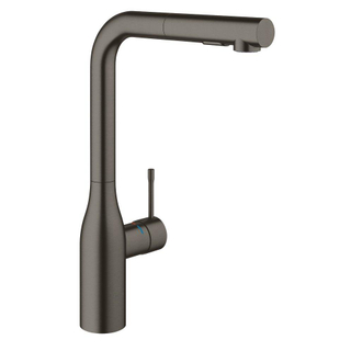 GROHE essence new Keukenkraan - hoog - draaibare/uittrekbare uitloop - hard graphite geborsteld