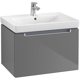 Villeroy & boch Subway 2.0 wastafelonderkast 63.7x42x45.4cm Grijs hoogglans