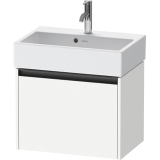 Duravit Ketho 2 wastafelonderbouwkast met 1 lade 58.4x39x44cm met greep antraciet wit mat