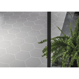 Cifre Ceramica Hexagon Timeless wand- en vloertegel - 15x17cm - 9mm - Zeshoek - Grijs mat glans