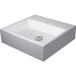 Duravit Vero Air opbouwwastafel geslepen en rugzijde geglazuurd zonder kraangat zonder overloop 50x47cm met WonderGliss wit