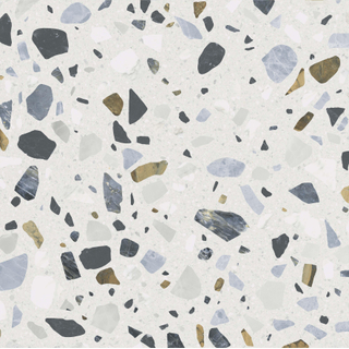 STN Ceramica wand- en vloertegel - 59.5x59.5cm - 9.5mm - gerectificeerd - Terrazzo - Wit