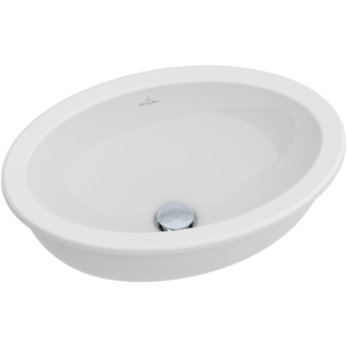 Villeroy en Boch Loop en Friends onderbouwwastafel 48.5x32.5cm zonder overloop zonder kraangat ceramic+ wit