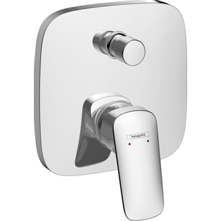 Hansgrohe Logis afdekset badkraan met zekerheidscombinatie chroom