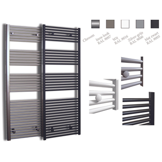 Sanicare recht designradiator 172x45cm zilver grijs