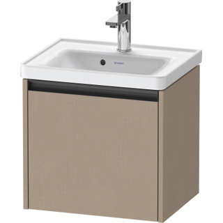 Duravit Ketho 2 wastafelonderbouwkast met 1 lade 48.4x37.5x44cm met greep antraciet Linnen mat