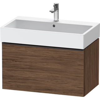 Duravit D-Neo wastafelonderkast 78.4x44x44.2cm 1 lade Noten (donker) Mat