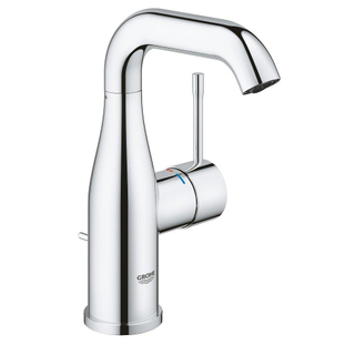 GROHE Essence New Wastafelkraan Opbouw - uitloop 11.4cm - M-size - hoge draaibare uitloop - waste - chroom