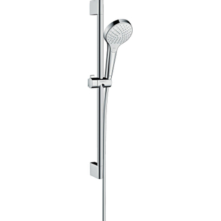 Hansgrohe Croma Select S Vario glijstangset met Croma Select S Vario handdouche EcoSmart 65cm met Isiflex`B doucheslang 160cm wit/chroom