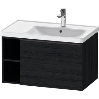 Duravit D-Neo wastafelonderkast 78.4x44x45.2cm 1 lade met softclose Eiken (zwart) Mat