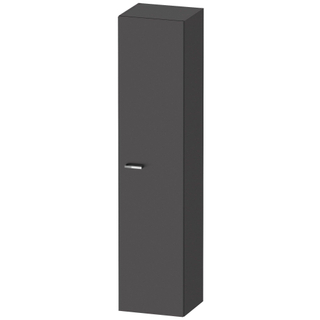 Duravit XBase badkamerkast 40x35.8x176cm 1 deur Standaard greep Grafiet