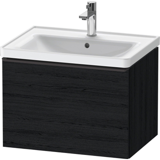 Duravit D-Neo wastafelonderkast 63.4x44x45.2cm 1 lade met softclose Eiken (zwart) Mat