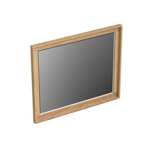 Forzalaqua Reno 2.0 spiegel 59.5x50cm Rechthoek zonder verlichting met frame Massief Eiken Smoke