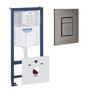 GROHE Rapid SL inbouwreservoir inclusief GROHE Skate cosmopolitan bedieningsplaat Hard Graphite