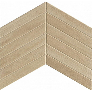 Fap Ceramiche Fapnest wand- en vloertegel - 7.5x45cm - 9mm - Rechthoek - Houtlook - Maple Chevron Mat