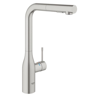 GROHE essence new Keukenkraan - hoog - uittrekbare l uitloop - 2 straalsoorten - supersteel geborsteld