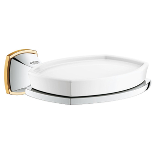 GROHE Grandera zeepschaal met houder chroom/goud