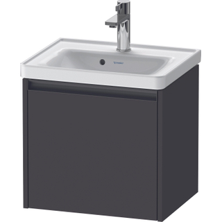 Duravit Ketho 2 wastafelonderbouwkast met 1 lade 48.4x37.5x44cm met greep antraciet grafiet supermat