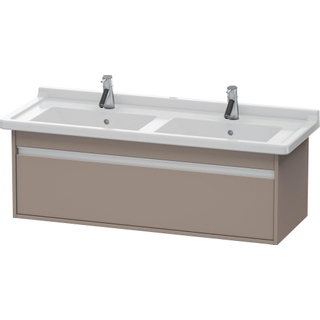 Duravit Ketho Wastafelonderkast 120x45.5x41cm 1 lade Standaard greep met softclose spaanplaat Basalt Mat