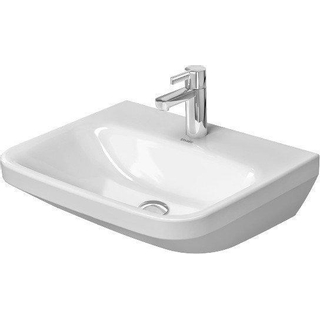 Duravit Durastyle wastafel 55x44cm 1 kraangat wondergliss wit