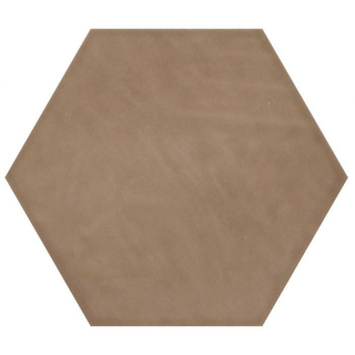 Cifre Ceramica wandtegel - 17.5x17.5cm - 9mm - Zeshoek - Bruin glans