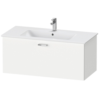 Duravit XBase Wastafelonderkast 100x47.5x44cm 1 lade Standaard greep met softclose spaanplaat wit Mat