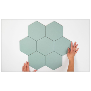 Cifre Ceramica Hexagon Timeless wand- en vloertegel - 15x17cm - 9mm - Zeshoek - Groen mat