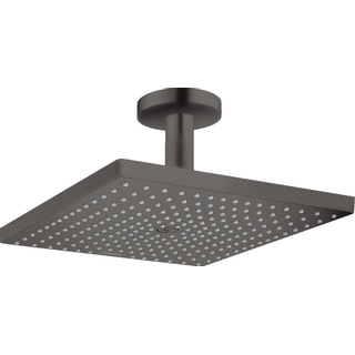 Hansgrohe Raindance E Square hoofddouche E300 1jet m. plafondbevestiging 15.8cm 30x30cm brushed black chroom