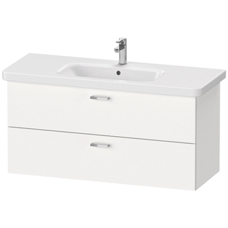 Duravit XBase Wastafelonderkast 113x44.8x56cm Standaard greep met softclose spaanplaat wit Mat