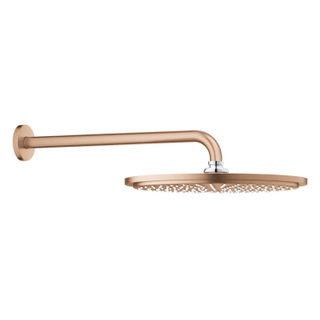 GROHE Rainshower hoofddoucheset: hoofddouche Ø31cm met douchearm wandmontage 38cm brushed warm sunset