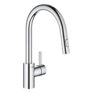 GROHE Eurosmart Cosmopolitan Keukenkraan - uittrekbare uitloop - 2 straalsoorten - chroom