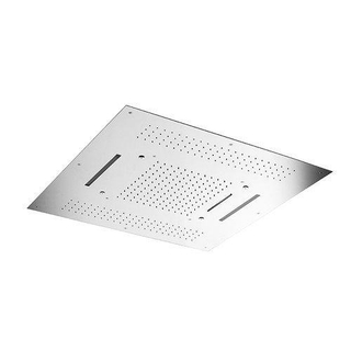 Hotbath Mate inbouwhoofddouche vierkant 95x95cm met LED verlichting chroom