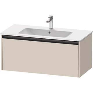 Duravit Ketho 2 wastafelonderbouwkast met 1 lade 101x48x44cm met greep antraciet taupe supermat