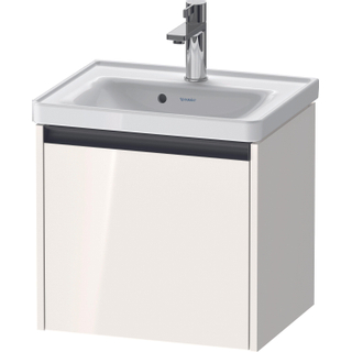 Duravit Ketho 2 wastafelonderbouwkast met 1 lade 48.4x37.5x44cm met greep antraciet hoogglans wit