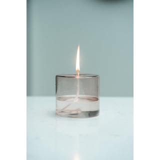 Wellmark olielamp - 9x10cm - gerecycled glas pink