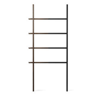 Umbra Hub handdoekladder 61x4x152cm Buxushout Zwart/walnoot