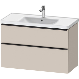 Duravit D-Neo wastafelonderkast 98.4x62.5x45.2cm 2 lades Taupe Mat