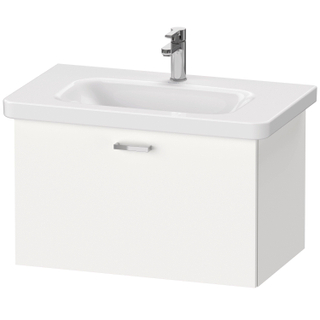 Duravit XBase Wastafelonderkast 73x44.8x44.8cm 1 lade Standaard greep met softclose spaanplaat wit Mat