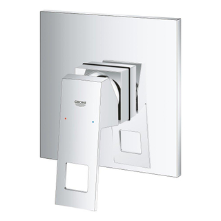 Grohe Eurocube Inbouwthermostaat - 1 knop - zonder omstel - chroom