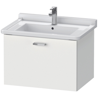 Duravit XBase Wastafelonderkast 65x46.8x44.8cm 1 lade Standaard greep met softclose spaanplaat wit Mat