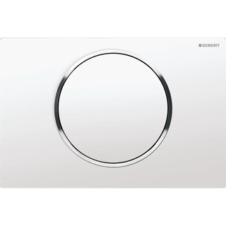 Geberit Sigma10 bedieningplaat met frontbediening voor toilet 24.6x16.4cm wit