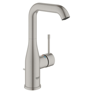 GROHE Essence new Wastafelkraan Opbouw - uitloop 12.7cm - L-size - waste - supersteel